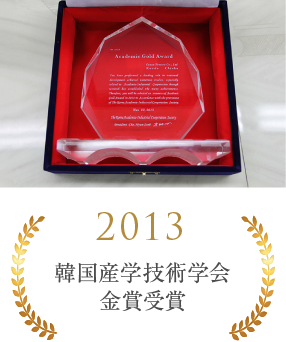 2013 韓国産学技術学会金賞受賞